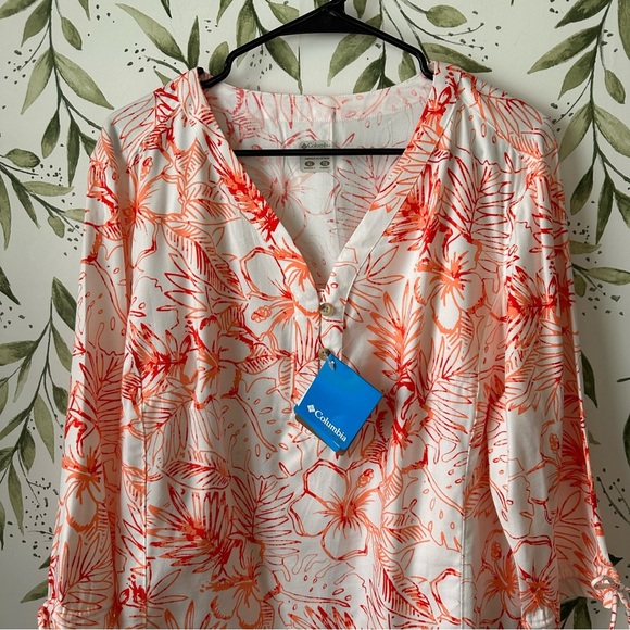 Columbia Women's PFG Salacia Harbor 3/4 Sleeve Shirt. XL. NWT - Picture 2 of 11